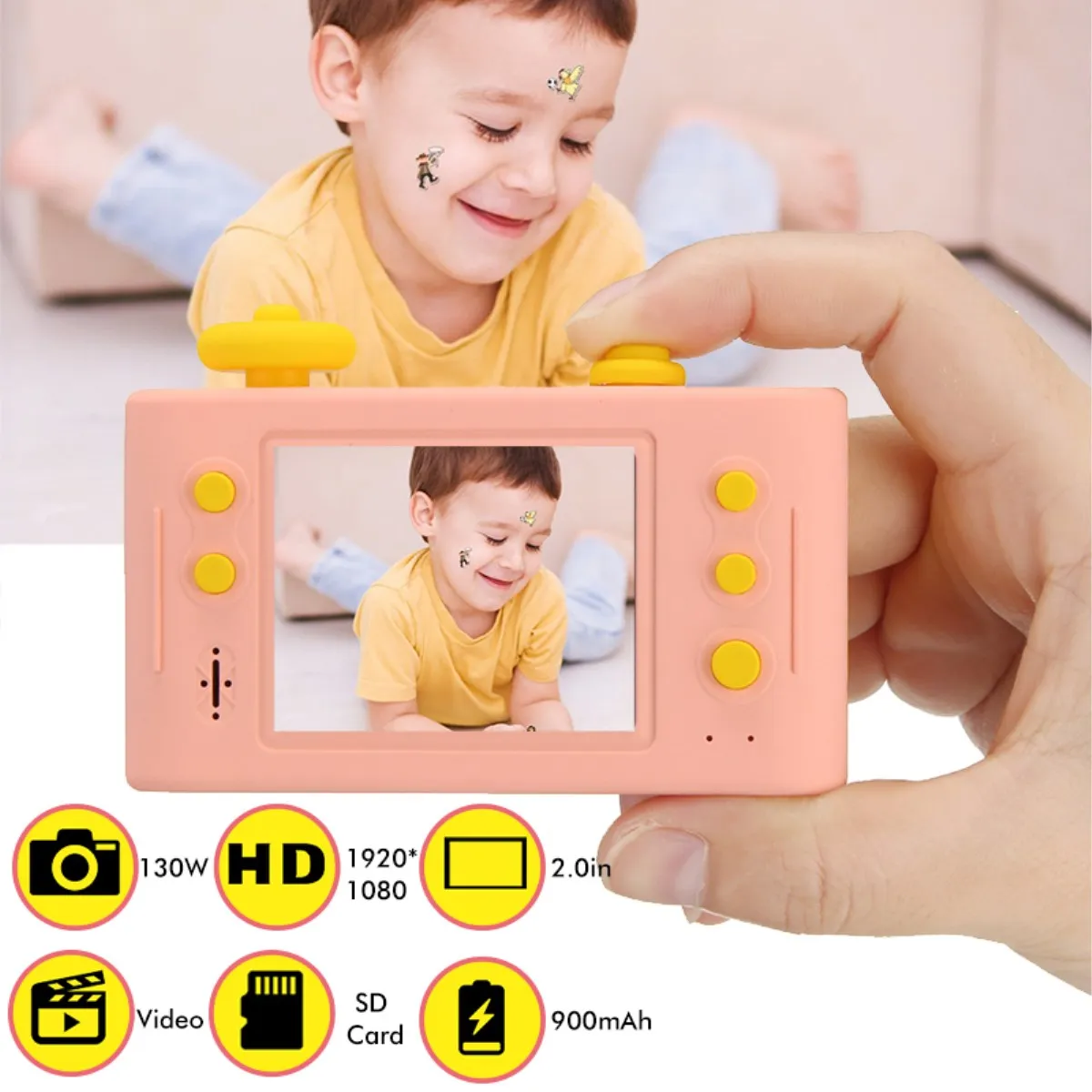 Детская цифровая камера мультфильм малыш игрушки видео камера для детей подарок на день рождения развивающие игрушки