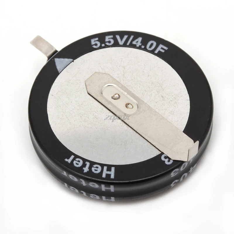2 Pcs 5.5 V 4.0F Super Capacitor H-Type Button Smart Capacitance Universal super capacitor