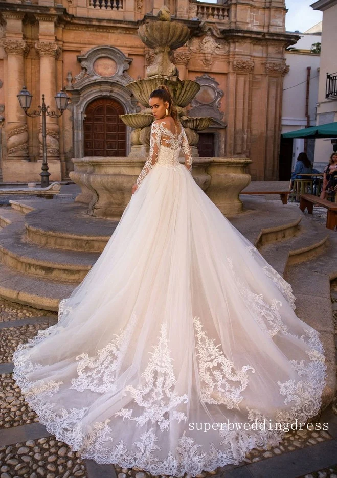 Wedding Dress | Detachable Skirt | Bride Dress with Removable Train | Bridal Gown image 3