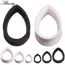 2 шт Силиконовые беруши слеза капли пробки и тоннели расширитель для мочек ушей беруши Измерительные сережки растяжки сексуальные украшения для тела Пирсинг