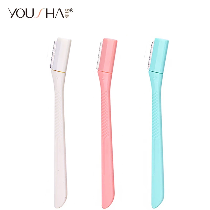 

YOUSHA 1pcs Eyebrow Trimmer Safe Shaving Razors Sharp Blades Hair Removal Tool Makeup Shaver Knife Eyebrow Trimmer Women razors