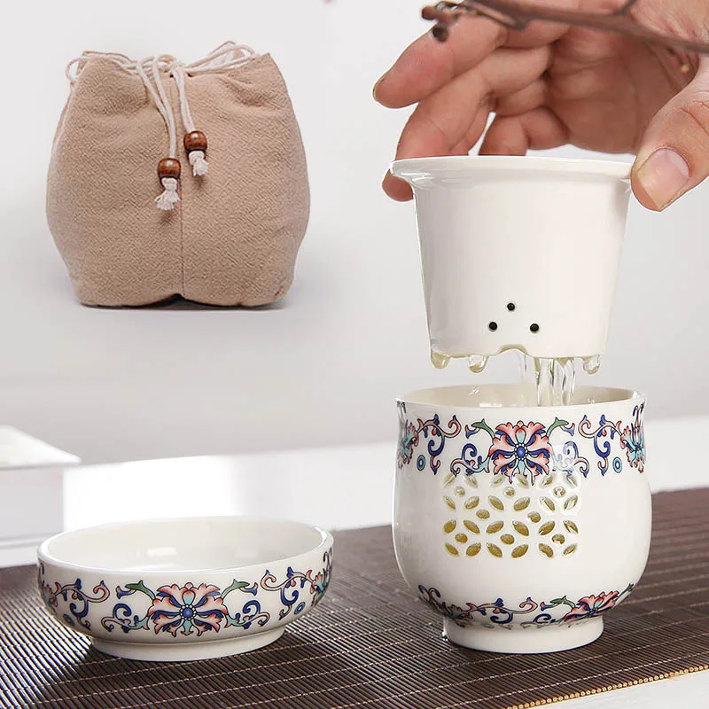 250ml Quick Cup Ceramic Porcelain Hollow Honeycomb Glass Ceramic Gaiwan Teapot Kung Fu Tea Set Tea Cup Teacup with Travel Bag 250ml Quick Cup Ceramic Porcelain Hollow Honeycomb Glass Ceramic Gaiwan Teapot Kung Fu Tea Set Tea Cup Teacup with Travel Bag