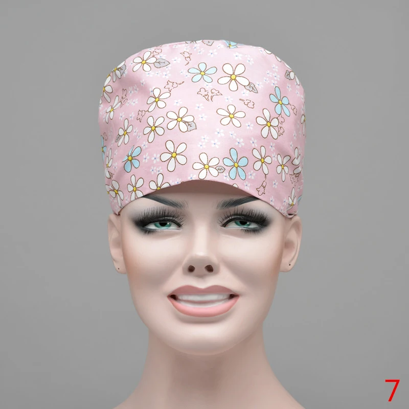 

Female medical Nursing cap Surgical scrub caps for doctor nurse dentist hat pet doctor hat 100% cotton