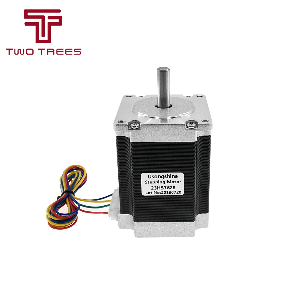 1 шт., 2 фазы, 4-Leads 20Kgcm 76 мм CNC Nema 23 шаговый двигатель, 3d принтер 23HS7628 23hs8430 57 мм* 76 мм