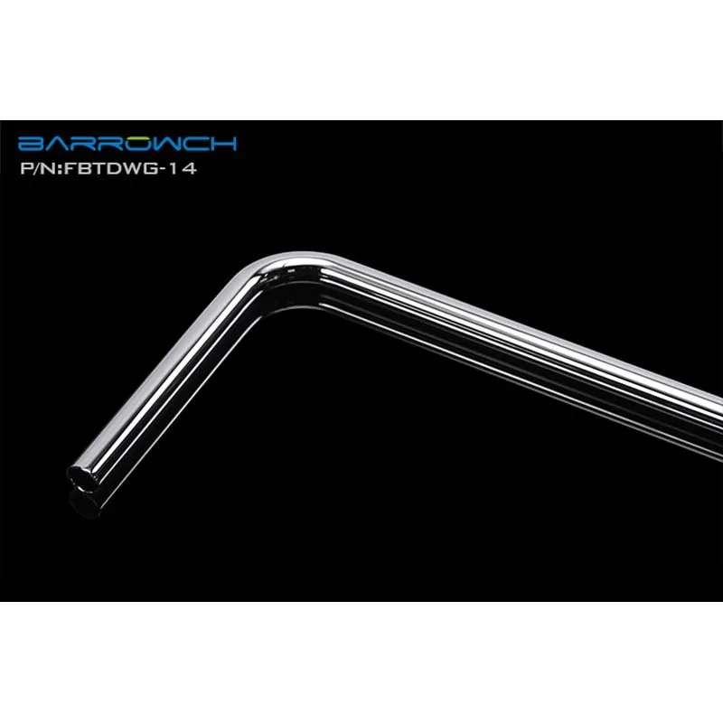 Barrow water cooler Metal Rigid Tube Single Double 90 degree prebending chrome plated copper 14mm 16mm