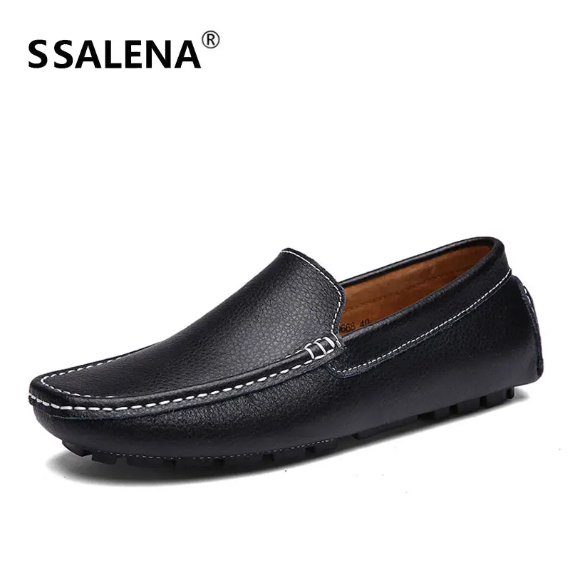 Couro laranja Formal Mocassim Casuais Negócio Outono Preto azul Sapatos azul Sexo Baixos Homens Masculino Mocassins De Confortável Do Céu Macia Aa60821 branco Primavera Sola nEAqF