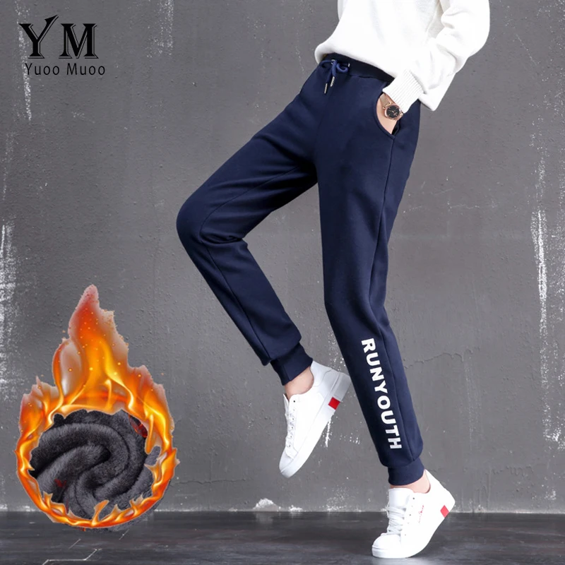 YuooMuoo High Quality Velvet Winter Pants Women Warm Thick