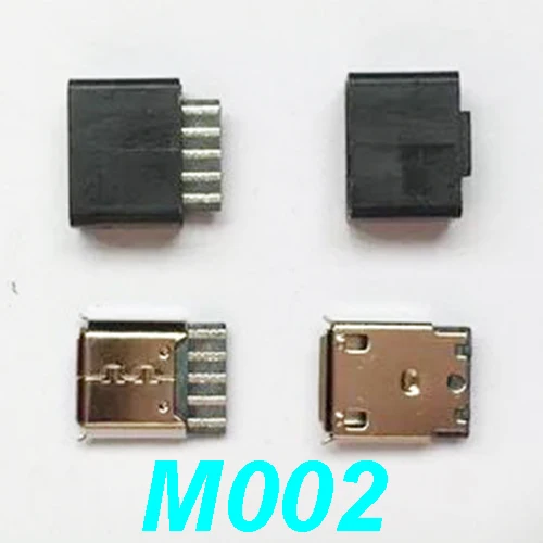 

10PCS Soldering Micro USB Connector Female Mini USB Socket For DIY 5Pin With Plastic Protective Cases M002