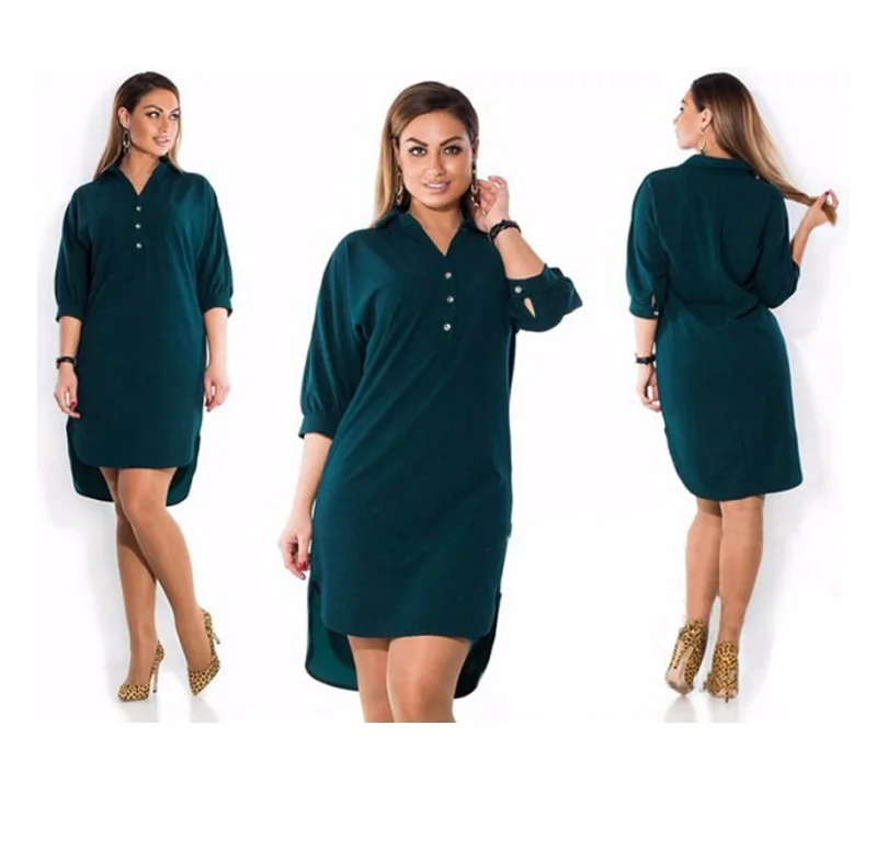 Плюс размеры платье XXXL 4XL 5XL 6XL Лето 2018 г. новые женские костюмы синий с лацканами