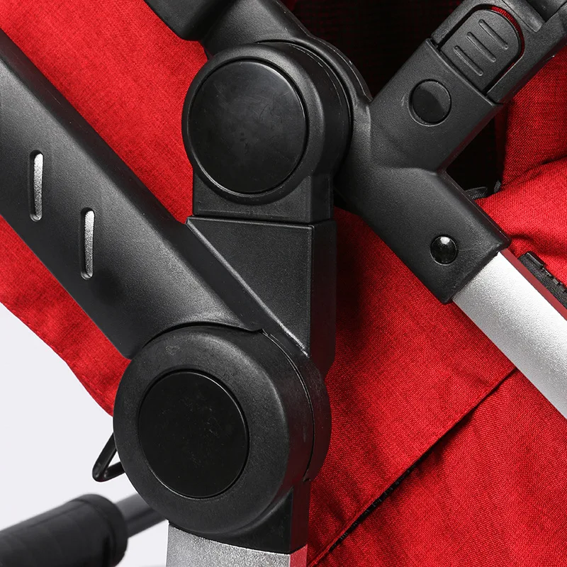 Discount High Landscape Newborn Baby Stroller 3 In 1 with Car Seat Travel System Convertible Pushchair Sleeping Basket Car Safety Seat 5