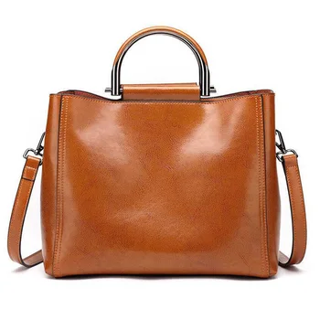 

WILIAMGANU Genuine Leather Bags For Women Retro Big Bag 2018 Designer Messenger Bags Handbags Women Famous Brands Shoulder Bags