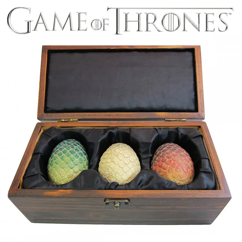 Movie TV Series Game of Thrones Daenerys Targaryen Dragon Egg Periphery Cosplay Prop Accessories Model Collection Set Gift Toy - Цвет: Dragon Egg