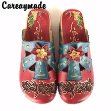 Hot,2016 Folk style Head layer cowhide pure handmade Carved shoes,the retro art mori girl shoes,Women's fashion casual slipper Hot,2016 Folk style Head layer cowhide pure handmade Carved shoes,the retro art mori girl shoes,Women's fashion casual slipper