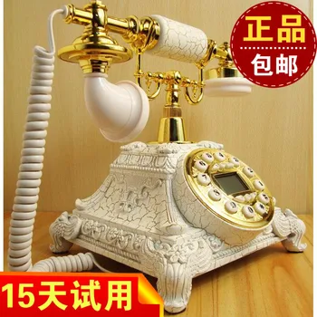 

European pastoral antique office retro wireless card machine telephone