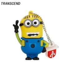 Transcend Герой мультфильма серии USB флеш-накопитель USB2.0 4 ГБ 8 ГБ 16 ГБ 32 ГБ 64 ГБ большая емкость цепочка для ключей Личная память рукоять