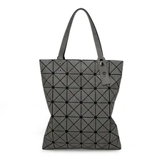 Тепло Продам Для женщин сумки Сумка Женская Большой сумка складная сумка геометрический решетки матовый сумка модная женщина
