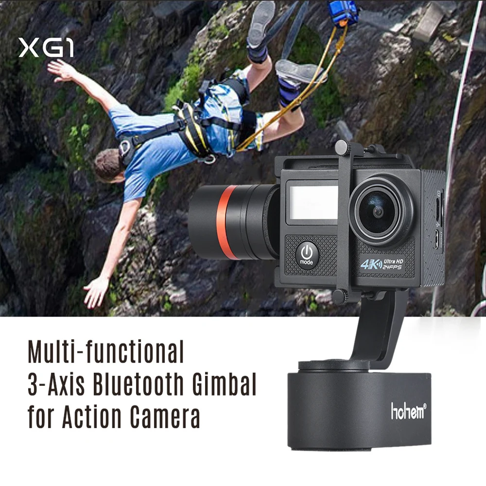 Hohem XG1 носимых Gimbal Bluetooth Управление 3 оси стабилизатор для GoPro 7 6 4/5/сеанса Yi 4k Lite/SJCAM действие Камера vs WG2X