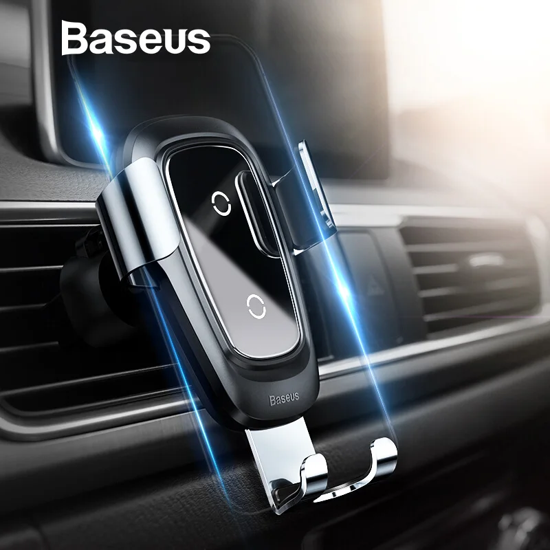 Buy Baseus Qi Wireless Charger Car Phone Holder for