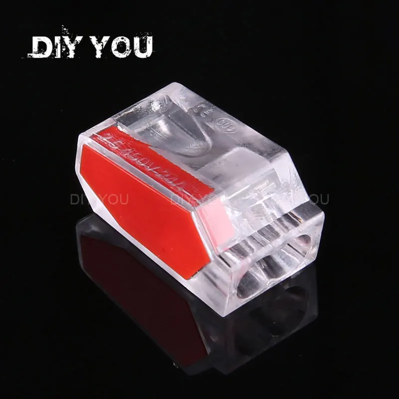 

30/50/100pcs PCT-252/DIY YOU mini fast Wire Connectors push-in Terminal Block Universal Compact Wiring Connector