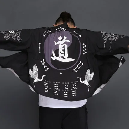 Summer mens kimono Chinese style Taoist Japanese robe streetwear jackets Casual harajuku cardigan outwear Hanfu Tangzhuang Summer mens kimono Chinese style Taoist Japanese robe streetwear jackets Casual harajuku cardigan outwear Hanfu Tangzhuang
