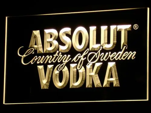 A025 Absolut Vodka страна ШВЕЦИЯ пива светодиодный неоновая панель знак