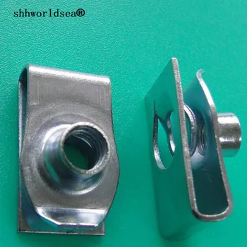 

shhworldsea auto clip fastener zinc blue U type clip for GM 11503714 11503716