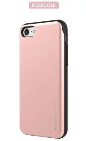 Mercury Goospery Sky Slide Bumper задний слот Держатель для карт Жесткий Чехол для iPhone 6 6s 7 8 Plus X XR XS 11 Pro MAX - Цвет: rose gold