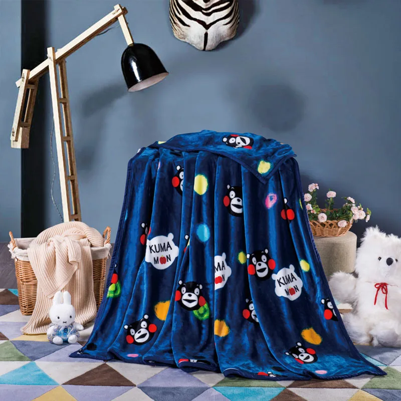 

Multifunction Soft Blanket travel Cartoon Bed blanket Keep Warm As Quilt Cover In Winter