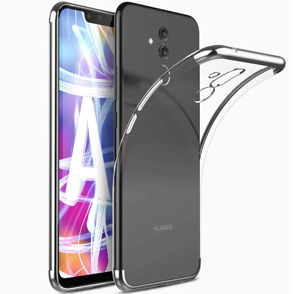 Plating Frame Bumper Clear Soft Silicone Case Cover For Huawei Mate 20 Lite Capa Ultra Thin TPU Coque sFor Huawei Mate 20 Lite (11)