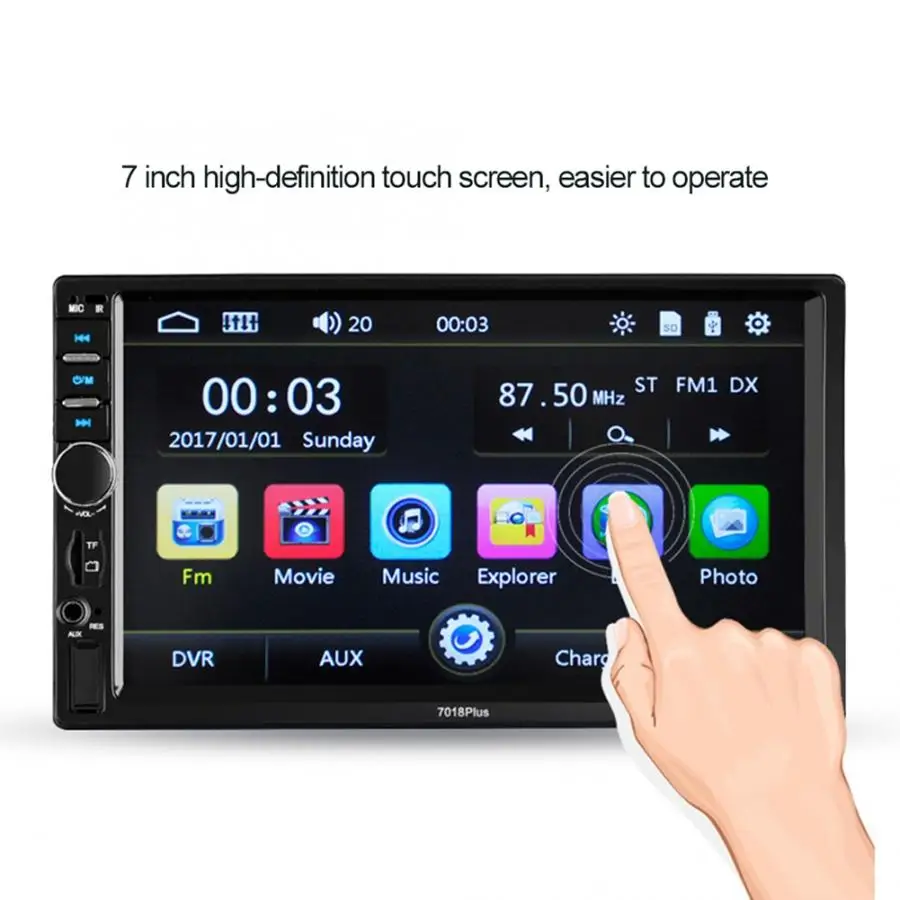 

multimedia car 7 Inch Car HD Touch Screen Stereo MP5 Player FM Radio USB/TF BT Hands-free Call car accessories New
