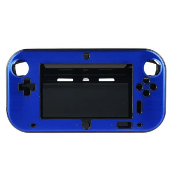 OSTENT анти-шок жесткий алюминиевый металлический корпус чехол для nintendo wii U Gamepad - Цвет: Синий