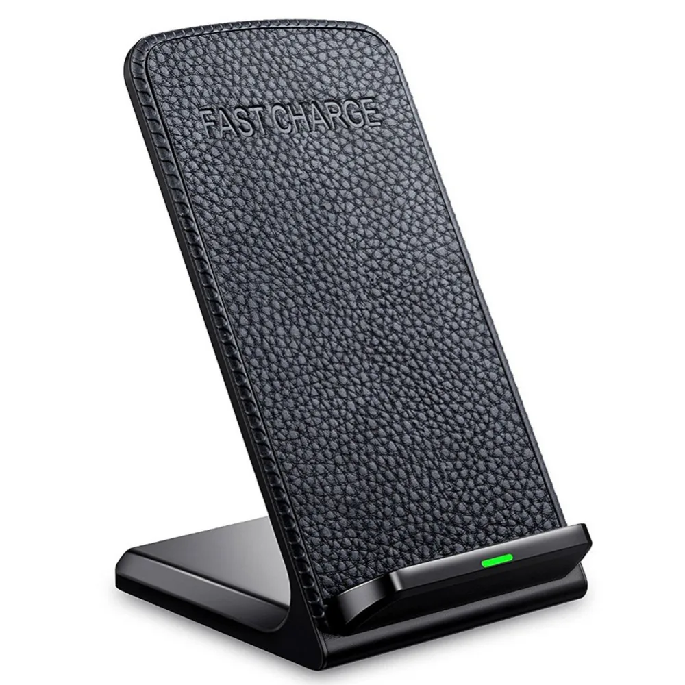 New Qi Wireless Charger Leather Wireless Charger Charging