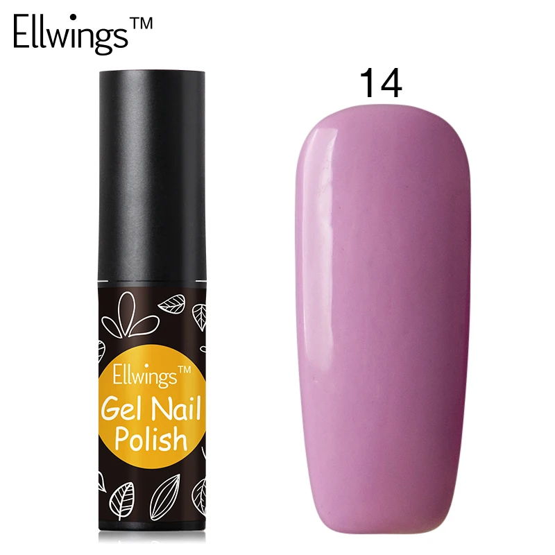 

Ellwings Glitter Soak Off UV Nail Gel Polish Hybrid Colorful Gel Lacquer Long Lasting Gel Nail Varnish 29 Color