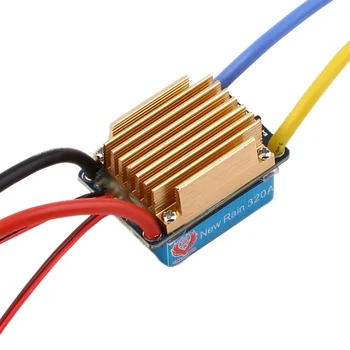 

Waterproof Brushed ESC 320A 3S with 5V 3A BEC T-Plug For 1/10 RC Car