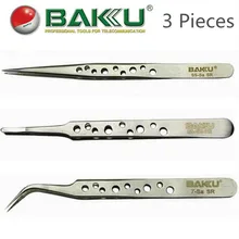 3 шт.(3 типа)/Лот Расширенный Немагнитный точный пинцет