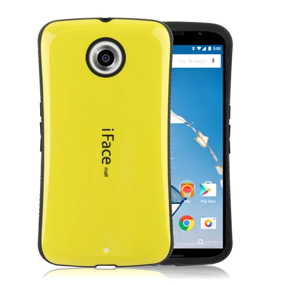 

iFace Mall Heavy Duty Shockproof Back Cover Hard Shell Case for Motorola Moto Google Nexus 6 Full Protection Mobile Phone Cases