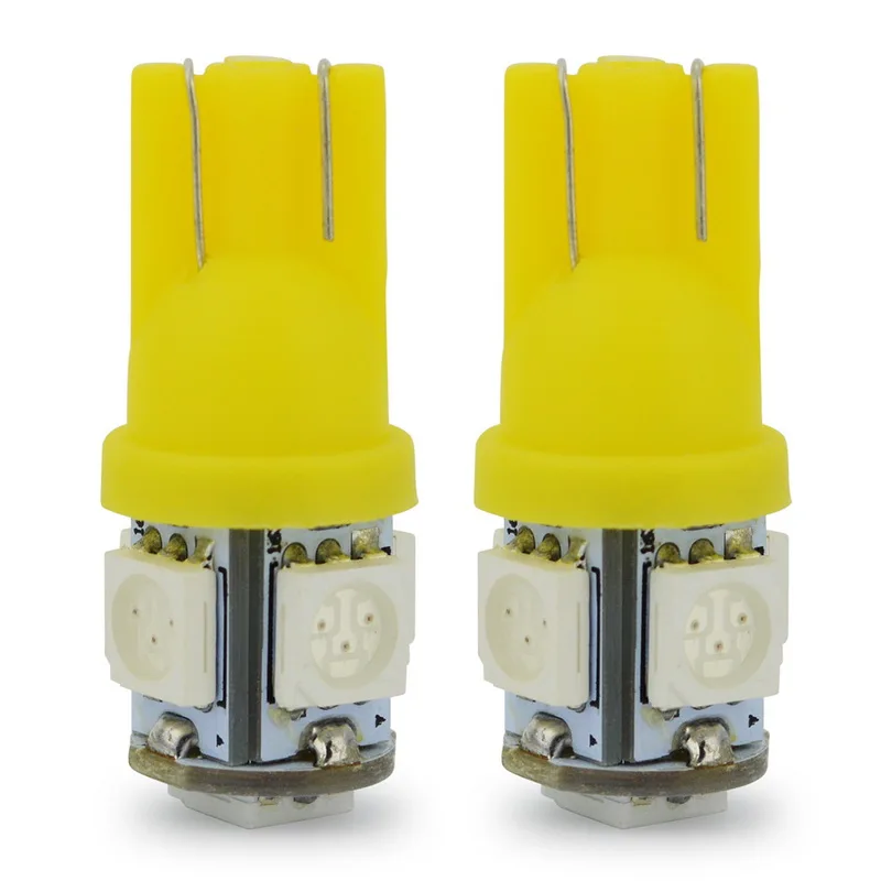Safego 2 шт. T10 W5W светодиодный Автомобильный свет лампы 5050 194 168 5SMD 12 V Клин