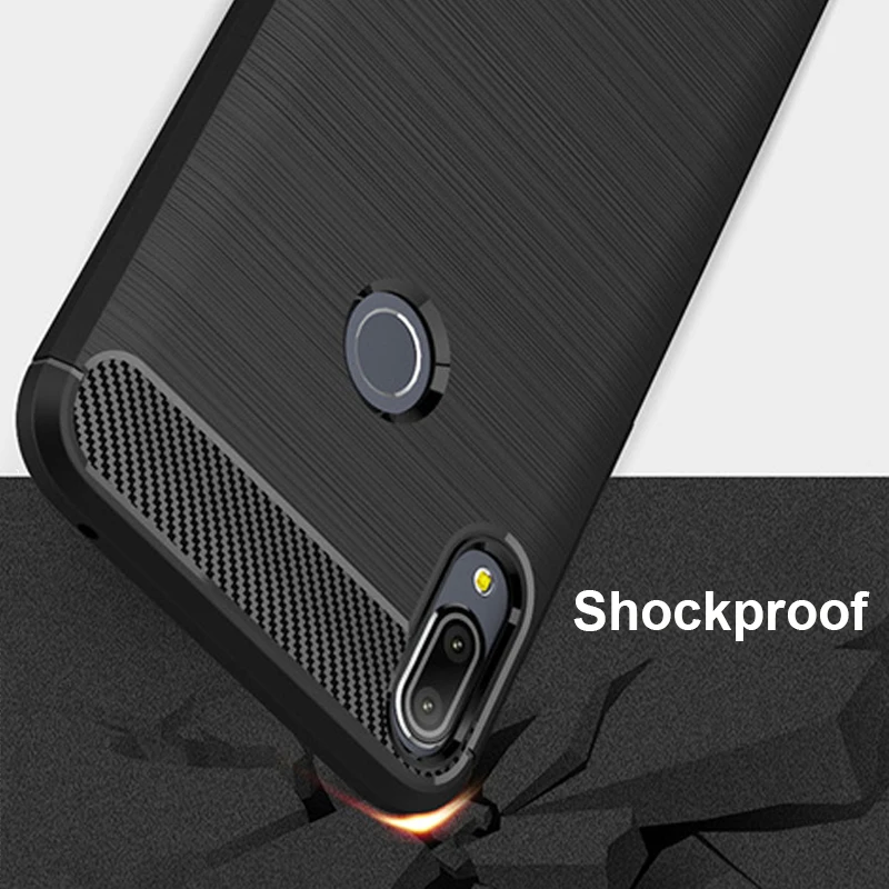 Роскошный чехол для Asus Zenfone Max Pro M1 ZB602KL ZB601KL Мягкий бампер армированный карбоновый