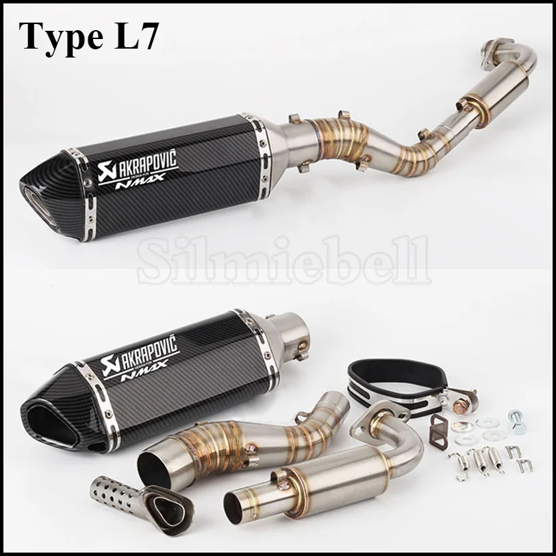 Лазер NMAX Akrapovic мотоцикл глушитель полная система слипоны для Yamaha 125 155 NMAX125 NMAX155 2015