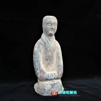 

Antique Chinease Tang Dynasty pottery servant statue /sculpture,Handicrafts,best collection&adornment, Free shipping