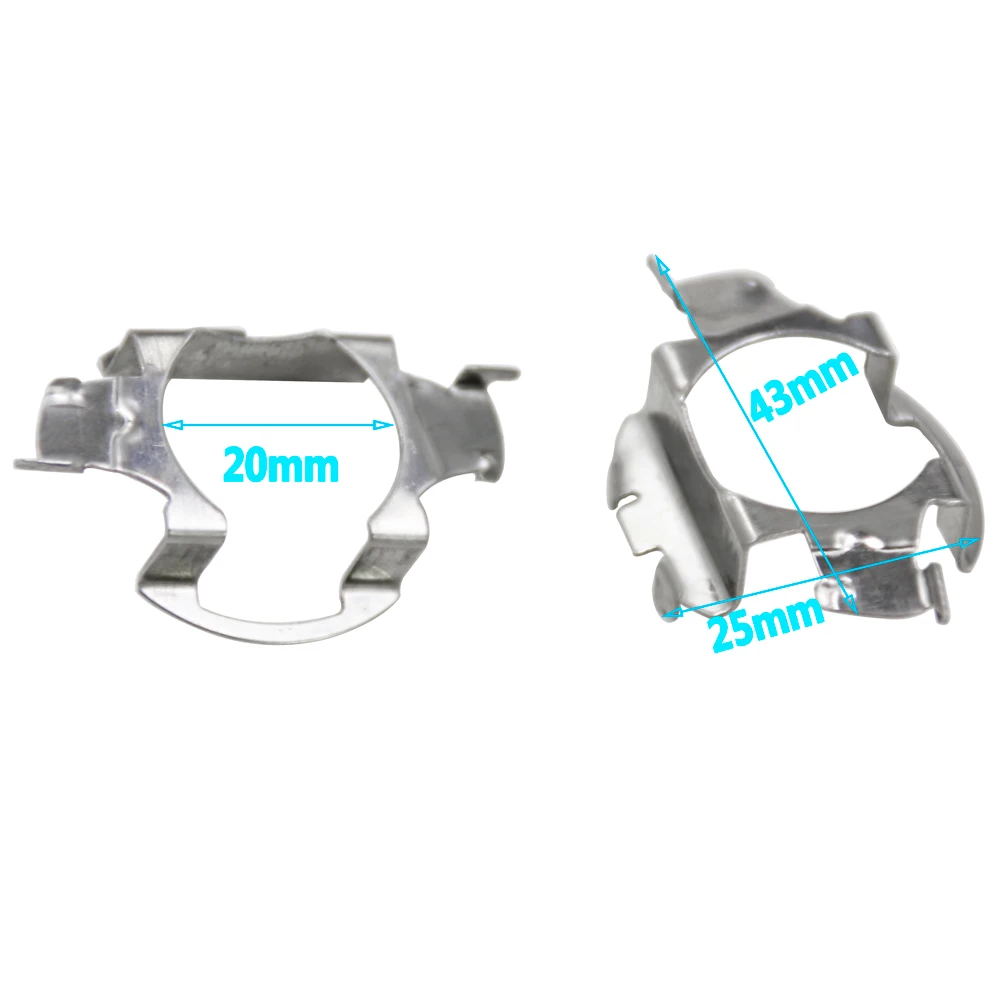 10 Pcs H7 HID Headlight Bulb Holders Adapter Base LED Headlight Xenon Headlamp H7 Adapter Base Retainer Clips Kit