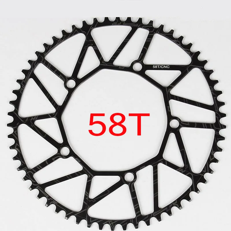 LITEPRO 130 BCD складное Велосипедное кольцо MTB 50T 52T 54T 56T 58T Велосипедное полое кольцо, велосипедное узкое широкое кольцо, болты - Цвет: 58T