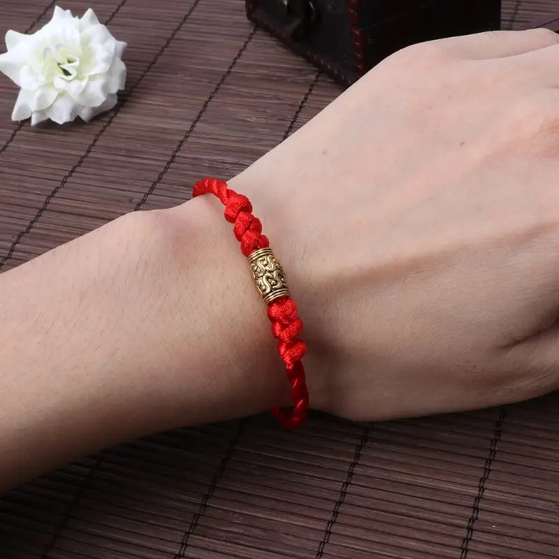 

Handmade Chinese Feng Shui Lucky Kabbalah Red String Bracelets Tibetan Jewelry