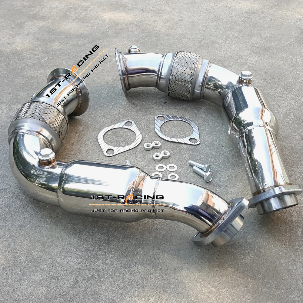 Exhaust Down Pipe Dump Tube For 08 14 BMW X6 / X5 / 5 / 7 SERIES N63B44