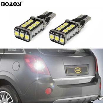 

BOAOSI 2x T15 W16W LED 2835 Chip Canbus backup reverse light lamp FOR Opel Combo Box Meriva B Mokka Zafira Tourer