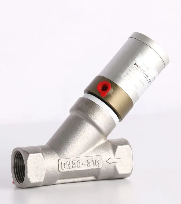 

1 1/4 inch Y type compact angle seat valve normally closed