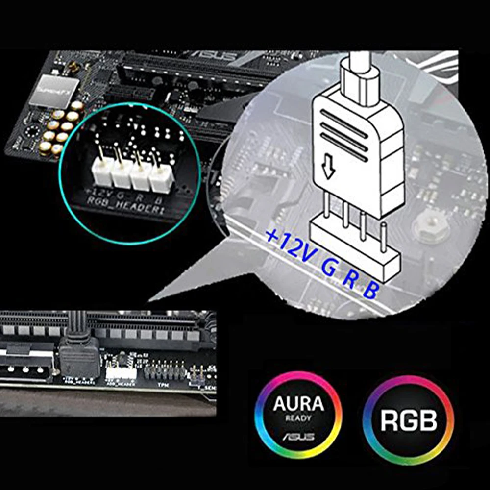 Светодиодная лента RGB светильник полный комплект Волшебная s для ПК чехол SATA