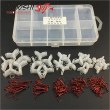 5 Размер тройные рыболовные крючки резиновый крюк рукава безопасный держатель крышки Bonnets крышки протектор рыболовные аксессуары