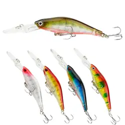 Erchang 7 г 10 см Минноу прикормы Crankbait жесткие приманки с 6 # крючки искусственный 3D глаза глубина погружения 0,5-2 м рыбы приманка