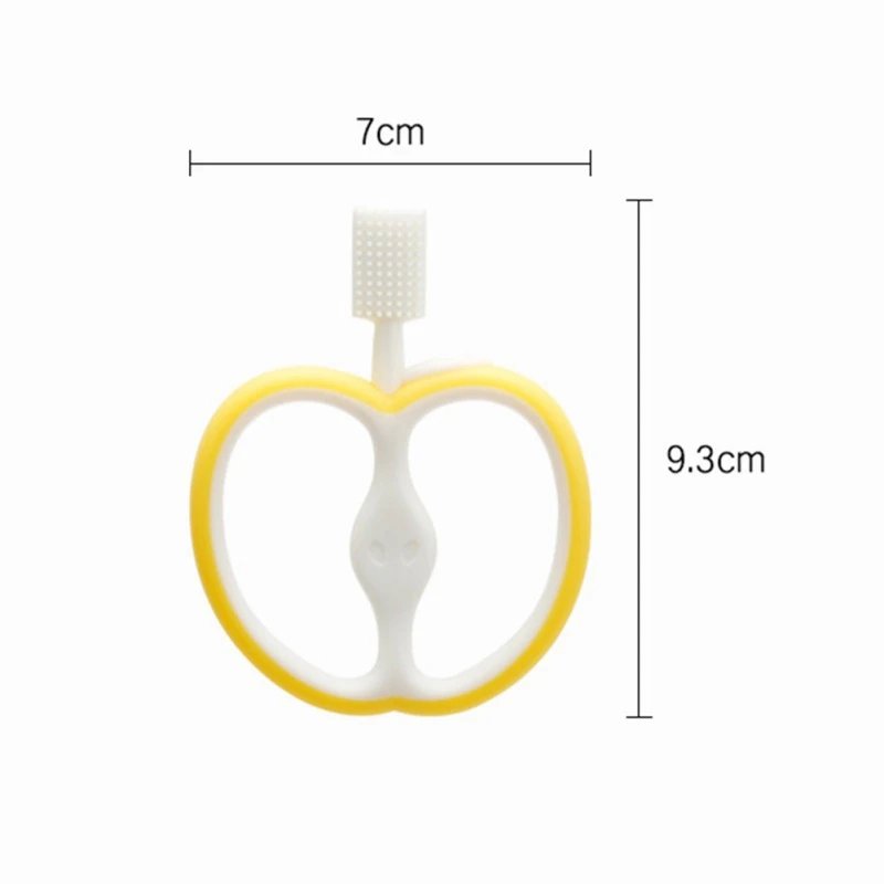 Высокое Качество Милые Детские Силиконовые Прорезыватели с рисунком яблока тренировочные игрушки моляры прорезыватели